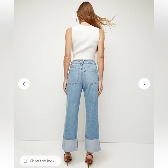 Veronica Beard Dylan High Rise Straight Leg - Picture 4 of 17